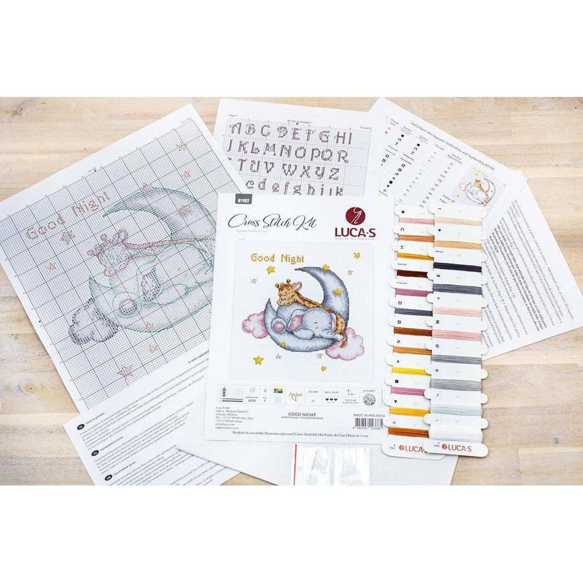 Luca-s Good Night Counted Cross Stitch Kit
